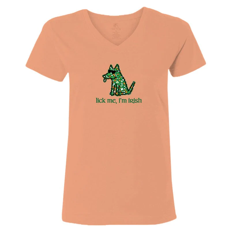 Lick Me, I'm Irish - V-Neck T-Shirt