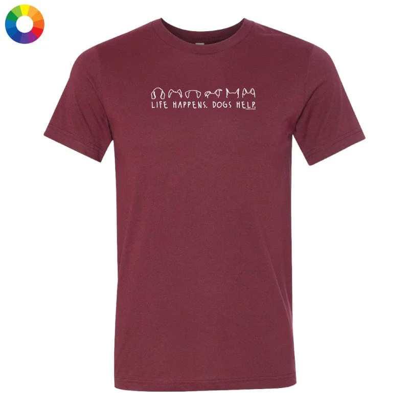 Life Happens Dogs Help - Lightweight Tee - Image 3