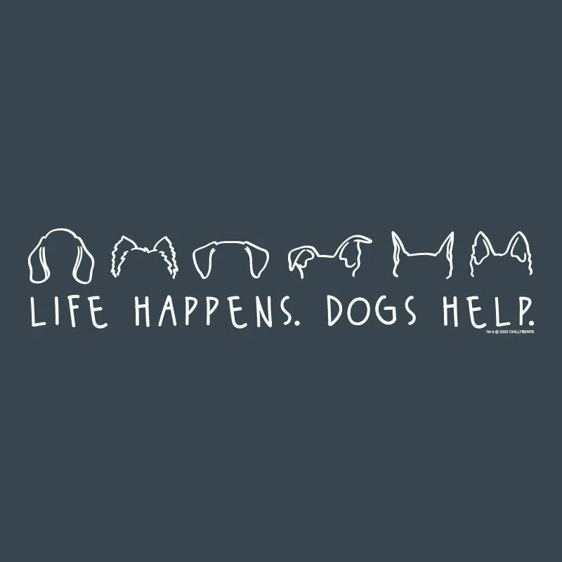 Life Happens Dogs Help - Long-Sleeve T-Shirt Classic - Image 4