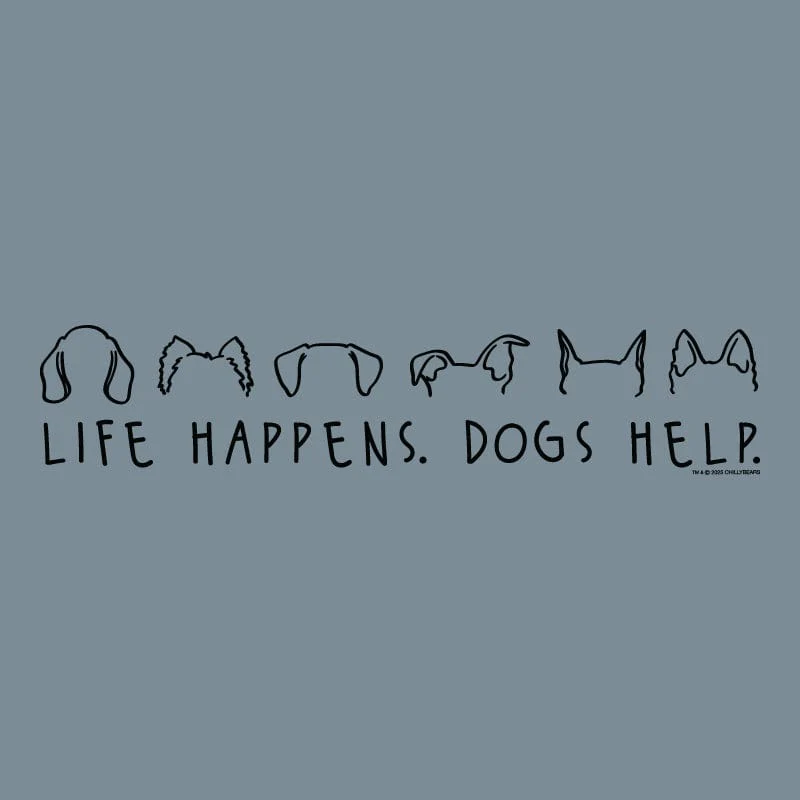 Life Happens Dogs Help - Sweatshirt Pullover Hoodie - Image 4