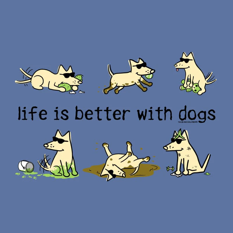 Life Is Better With Dogs - Classic Long-Sleeve T-Shirt - Image 2