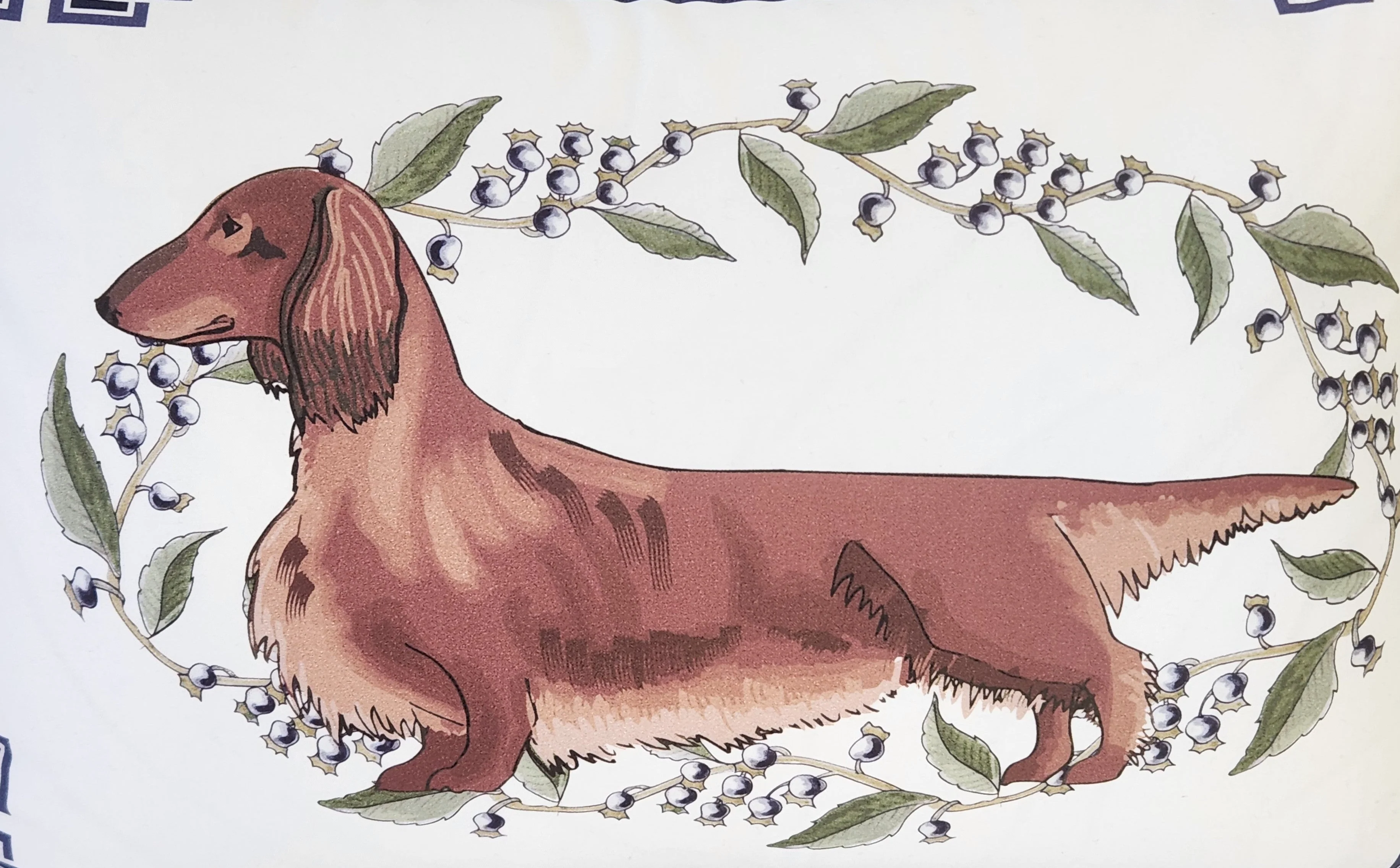 Long Haired Dachshund Pillow Cover - Image 4