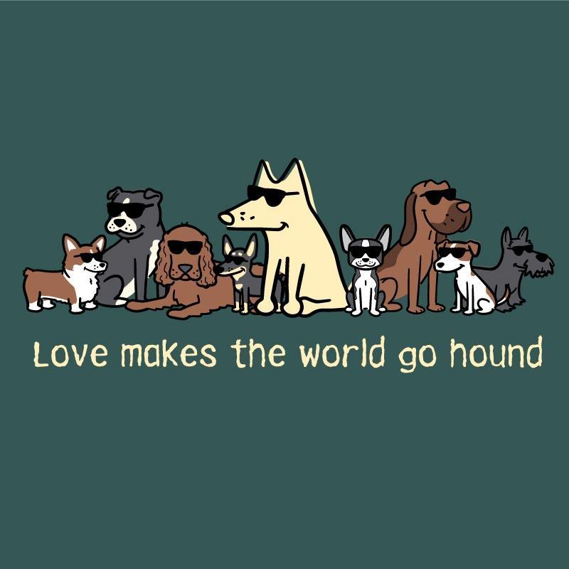 Love Makes The World Go Hound  - Classic Long-Sleeve Shirt - Image 2