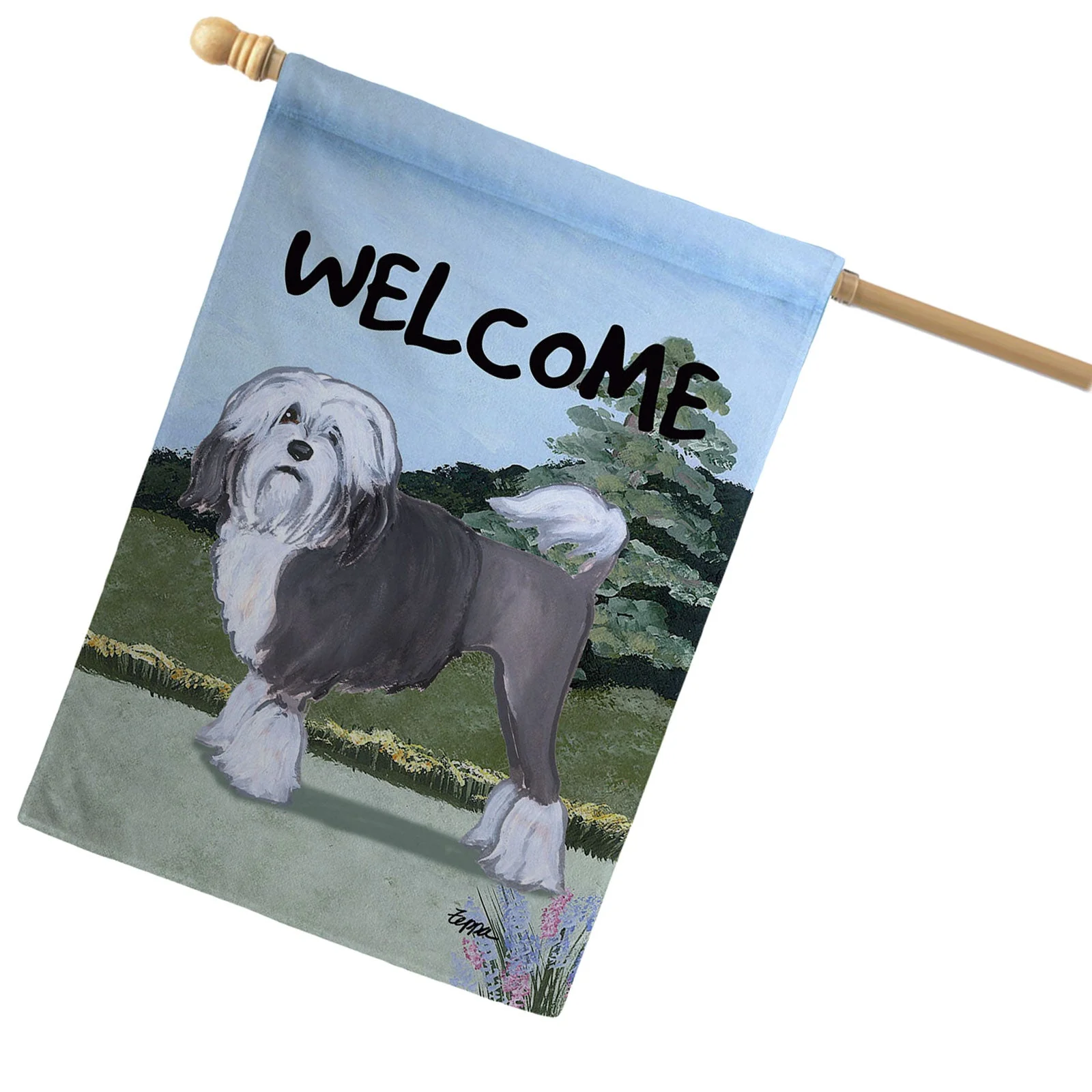 Lowchen House Flag