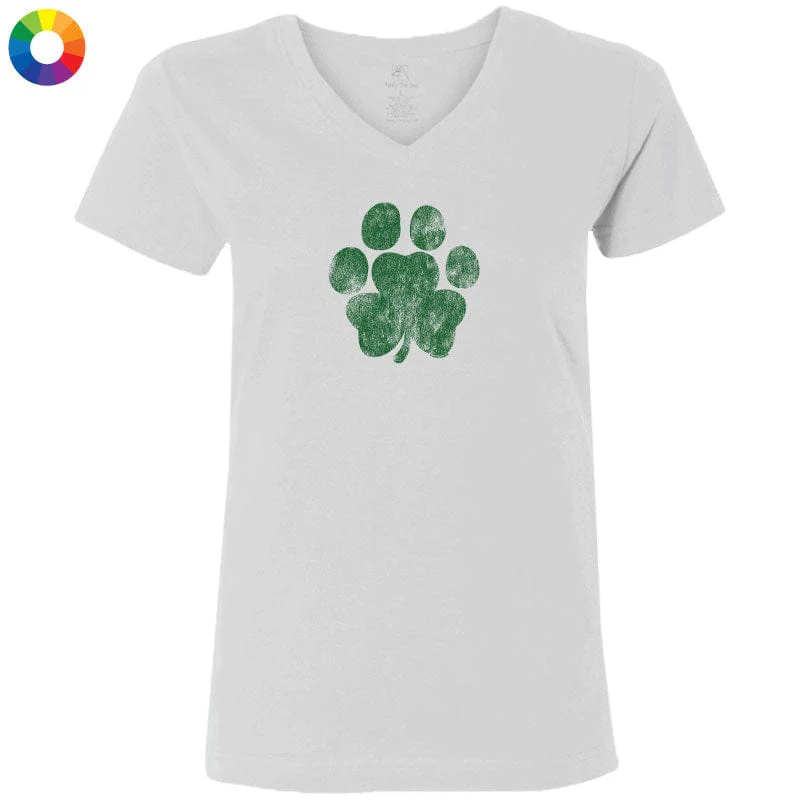 Lucky Paw - Ladies T-Shirt V-Neck