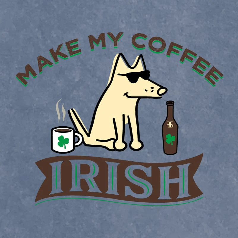 Make My Coffee Irish - Salt Wash Hoodie - Image 2