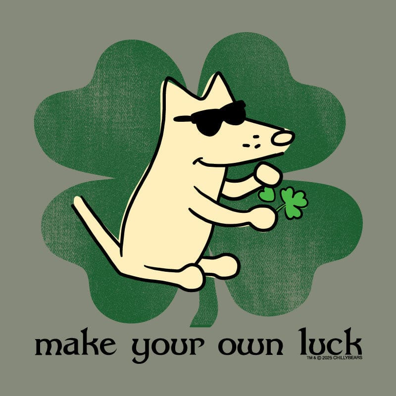 Make Your Own Luck - Ladies Curvy V-Neck Tee - Image 2