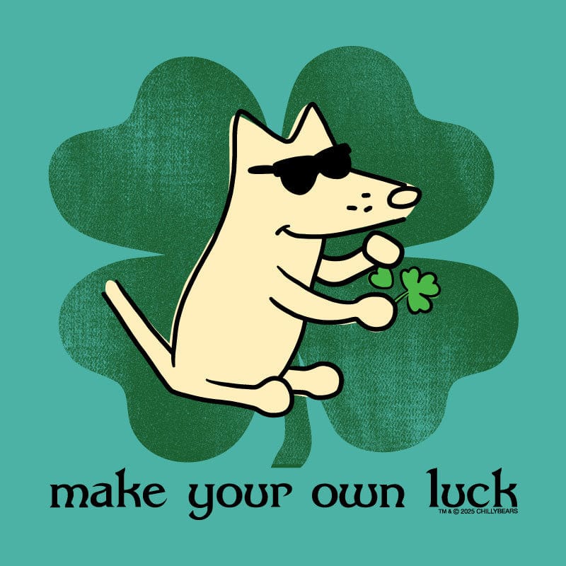 Make Your Own Luck - Ladies T-Shirt V-Neck - Image 2