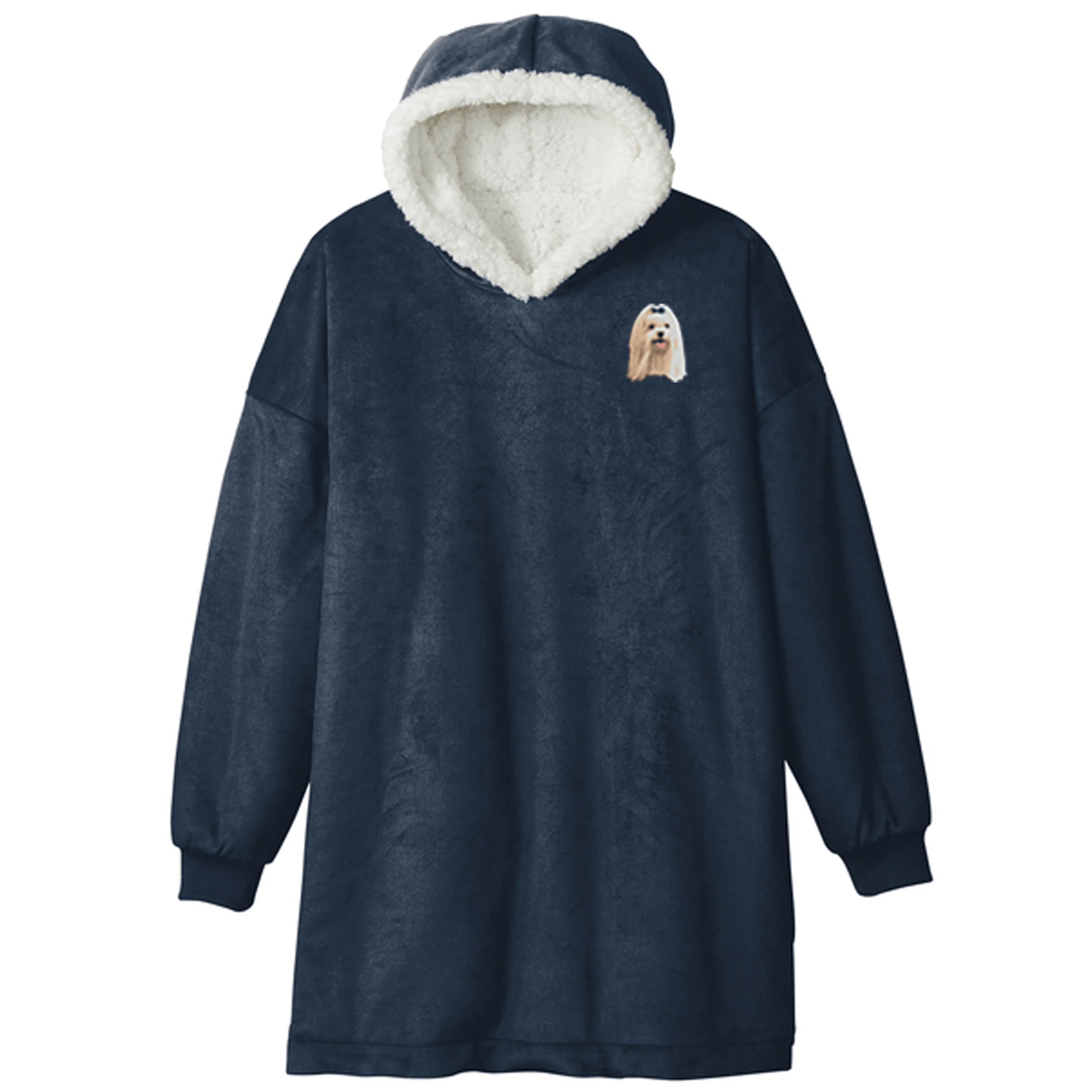 Maltese Embroidered Wearable Blanket - Image 4