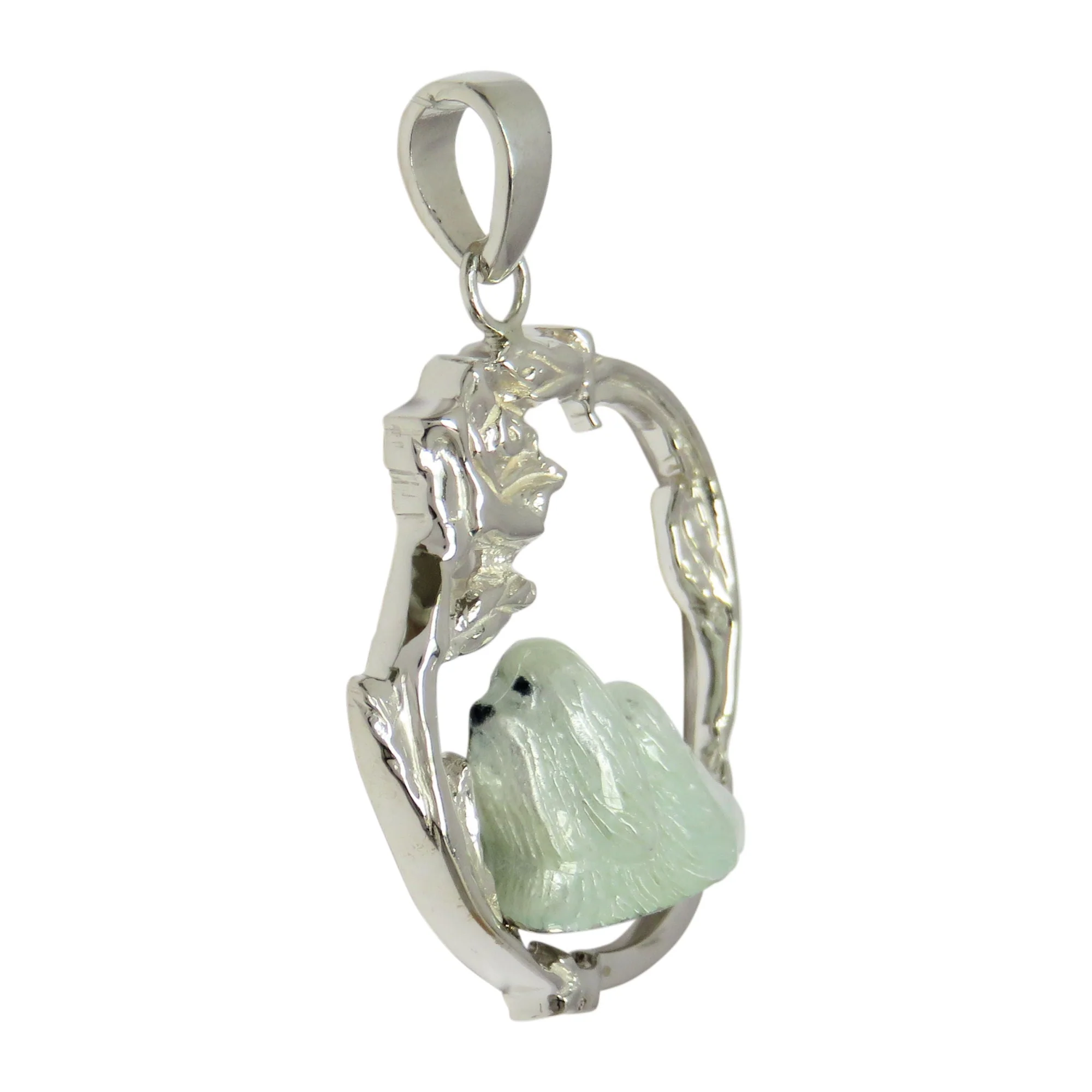 Maltese Enamel in Sterling Silver Rose Circle Pendant - Image 2