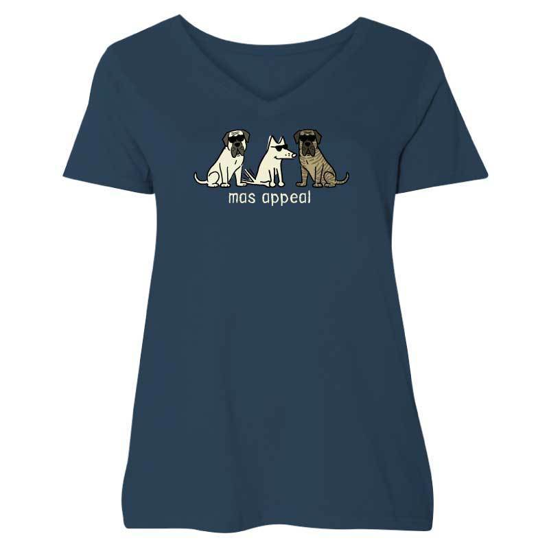 Mas Appeal - Ladies Plus V-Neck Tee