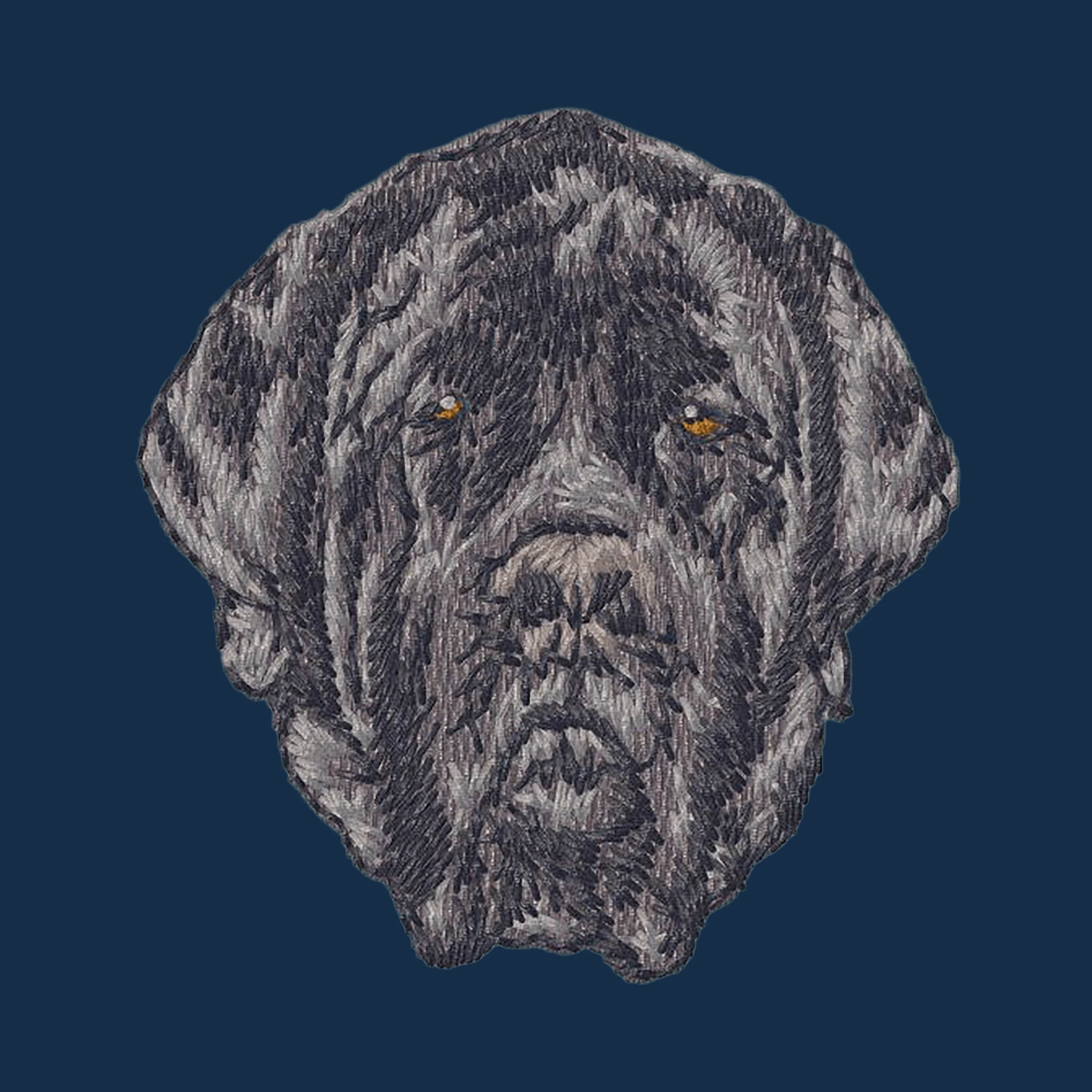 Mastiff Embroidered Men's Denim Shirt - Image 4