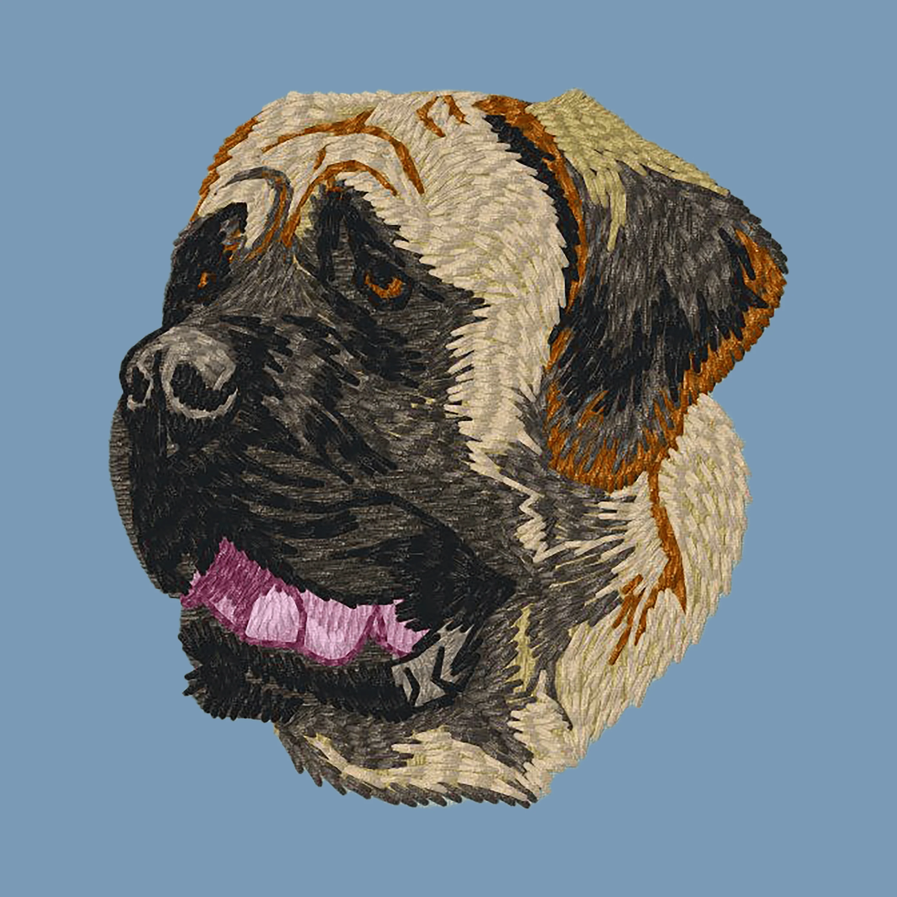 Mastiff Embroidered Men's Denim Shirt - Image 6