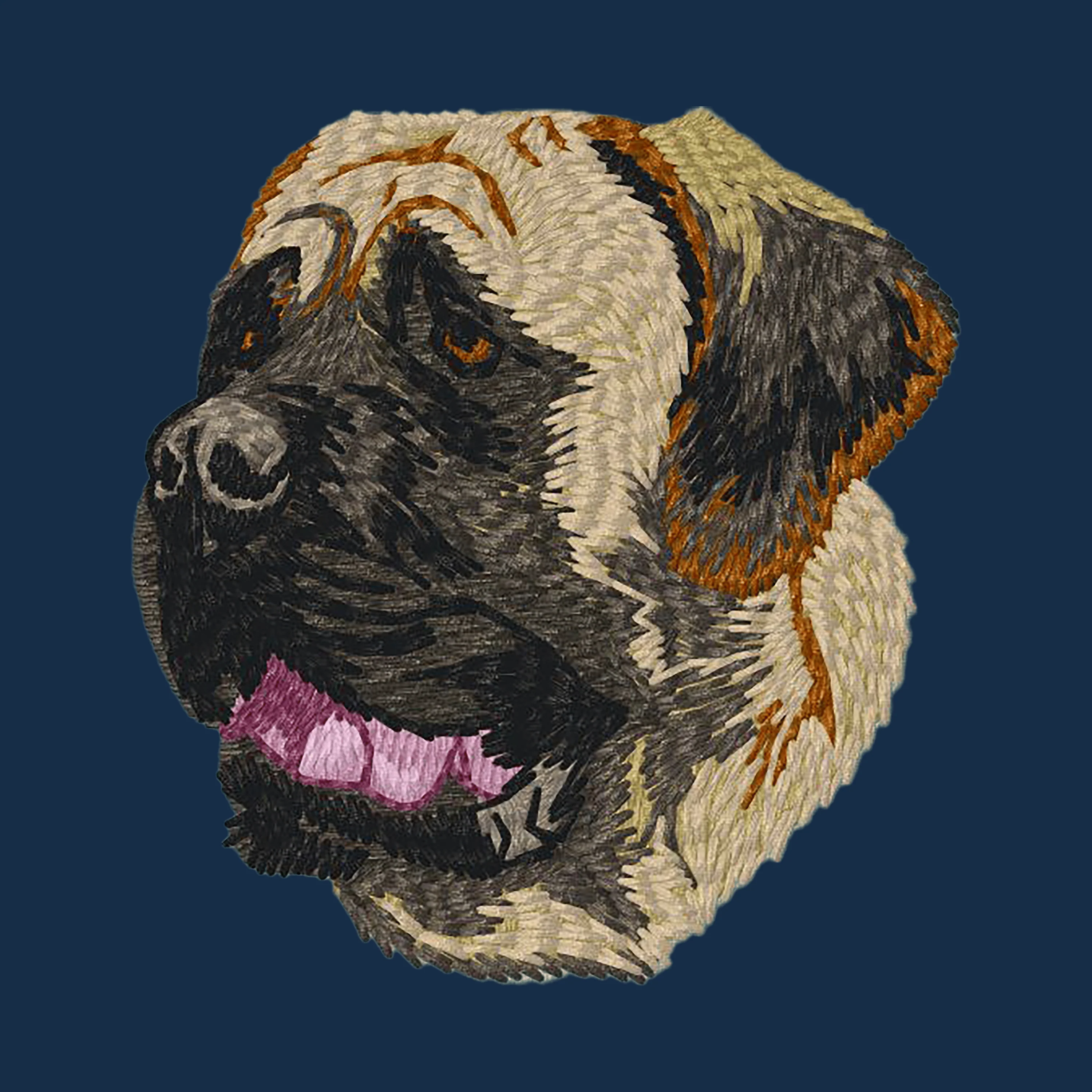 Mastiff Embroidered Men's Denim Shirt - Image 8