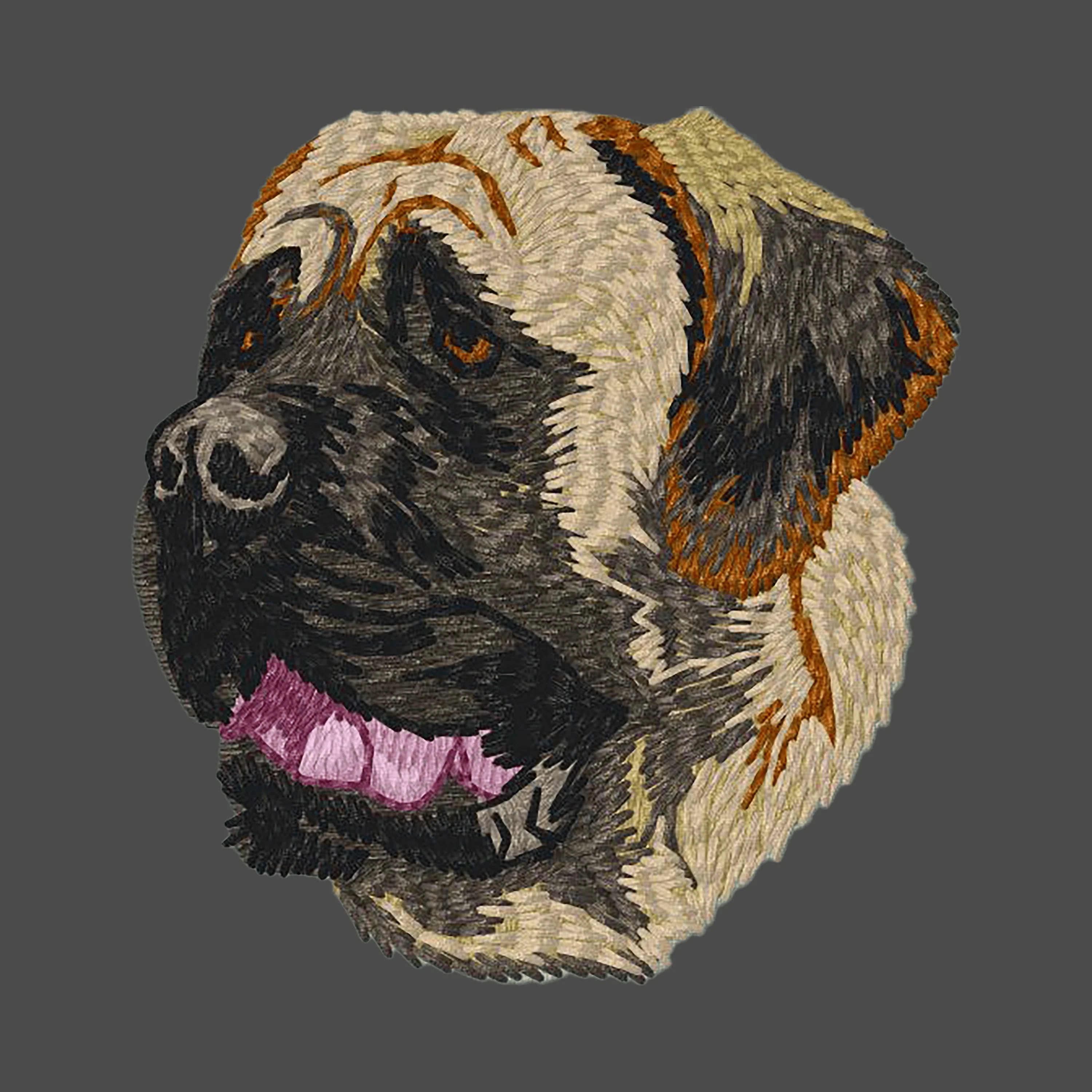 Mastiff Embroidered Men's Fleece Jacket - Image 2