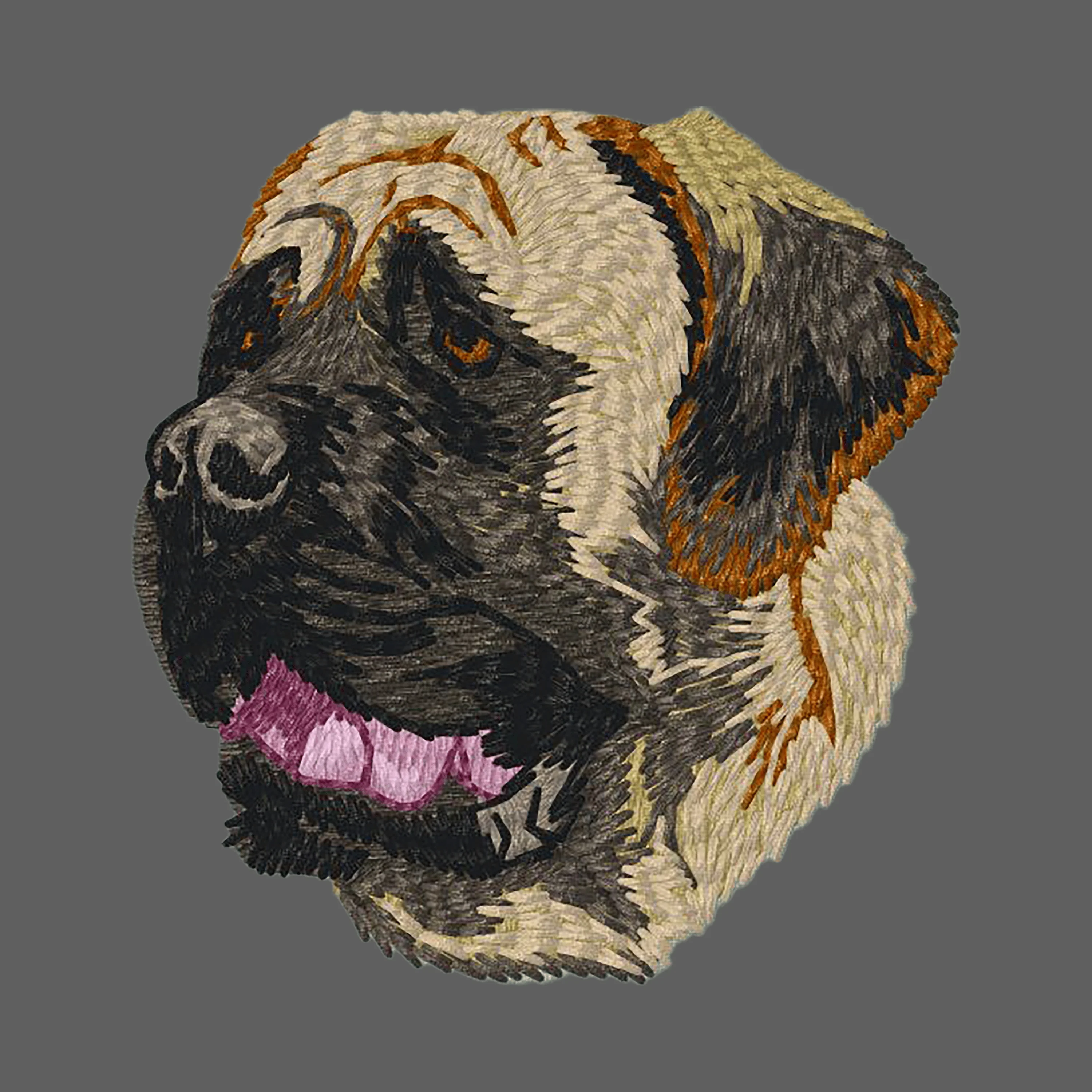 Mastiff Embroidered Women's Fleece Jacket - Image 3