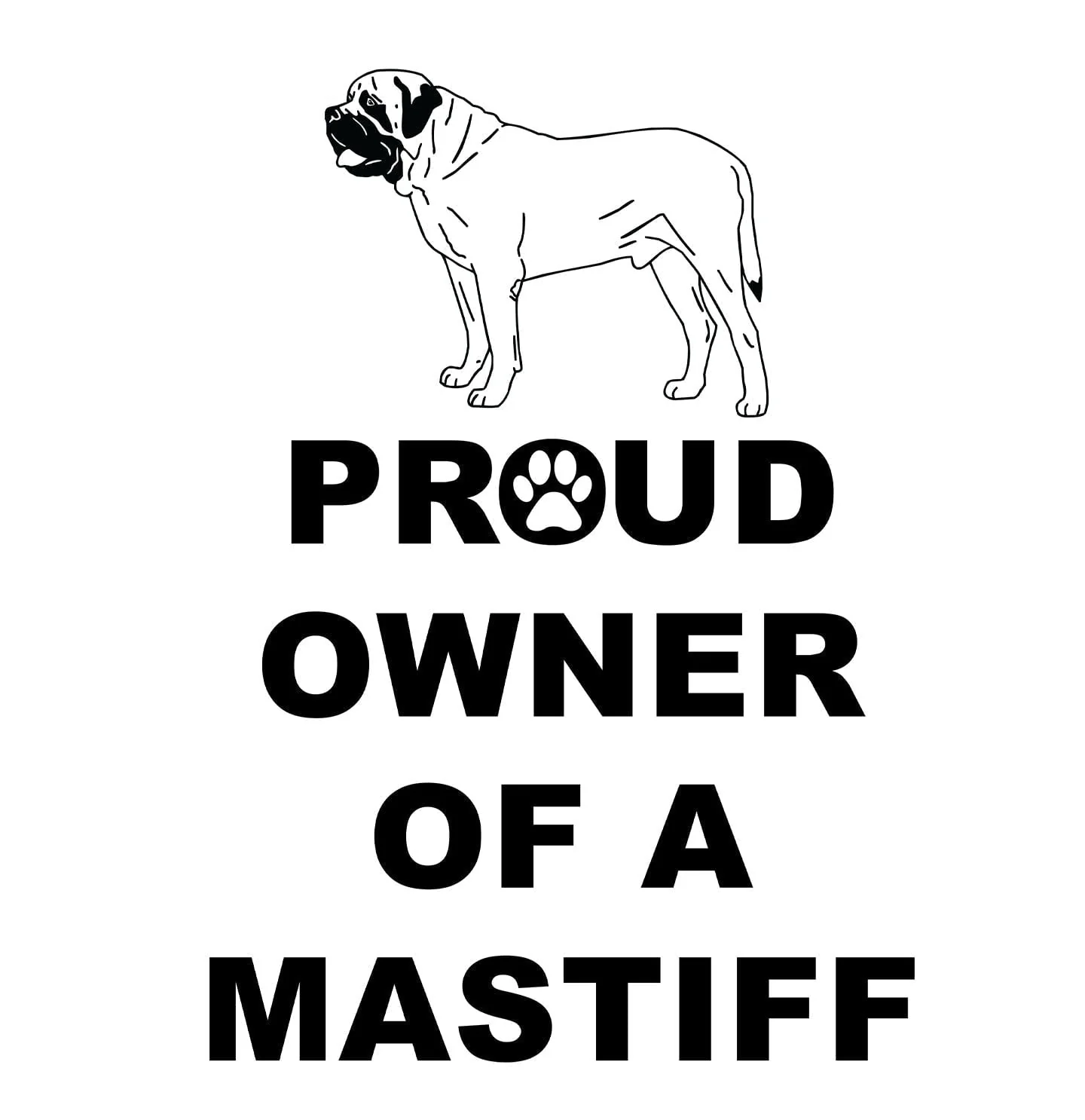 Mastiff Proud Owner - Adult Unisex T-Shirt - Image 2