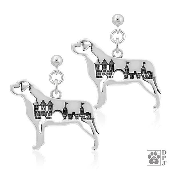 Mastiff w/Castle, Body, Earrings - Image 2