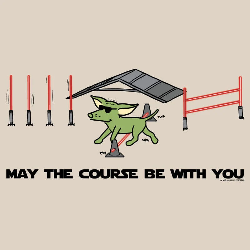 May The Course Be With You - Ladies Curvy V-Neck Tee - Image 2