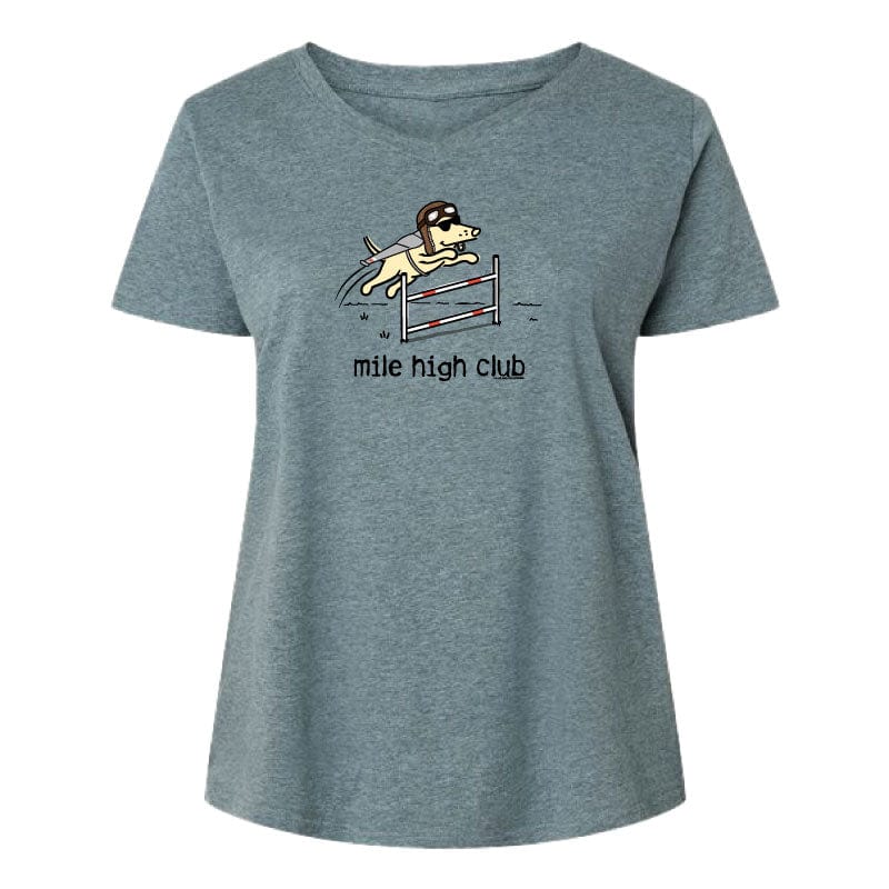 Mile High Club - Ladies Curvy V-Neck Tee