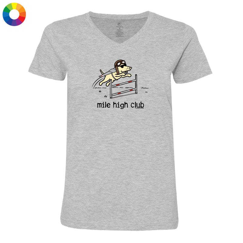 Mile High Club - Ladies T-Shirt V-Neck - Image 3