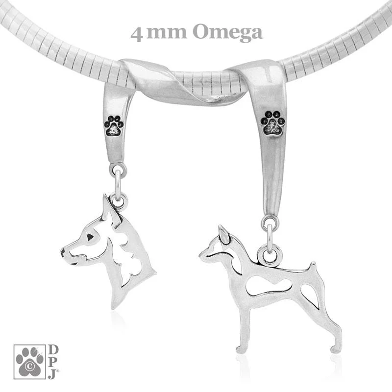 Miniature Pinscher, Charm Holder, Necklace - Image 2