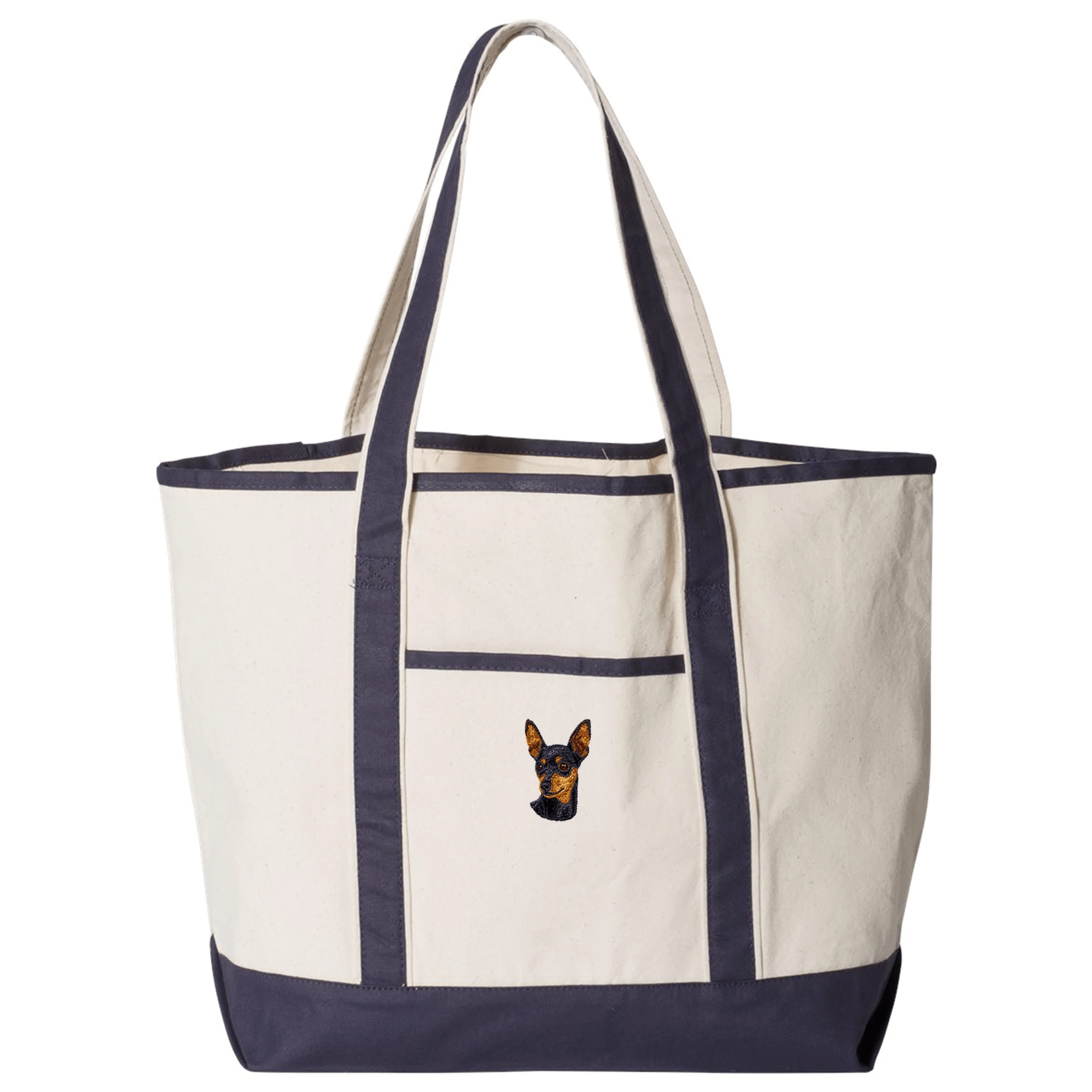 Miniature Pinscher Embroidered Tote - Image 2