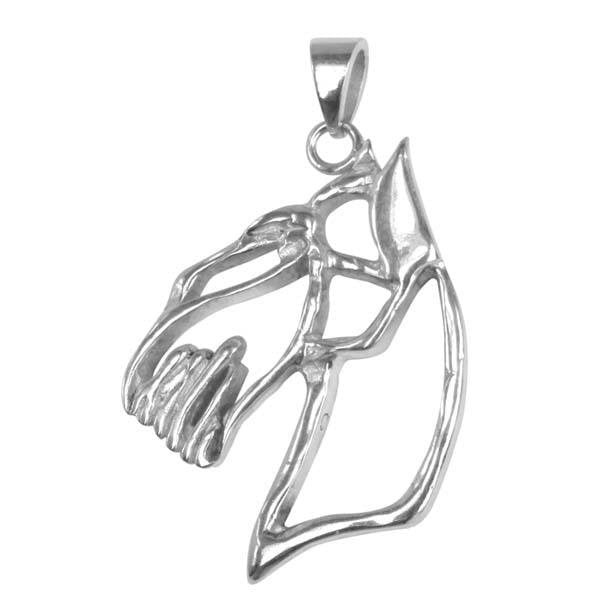 Miniature Schnauzer Sterling Silver Cut Out Pendants
