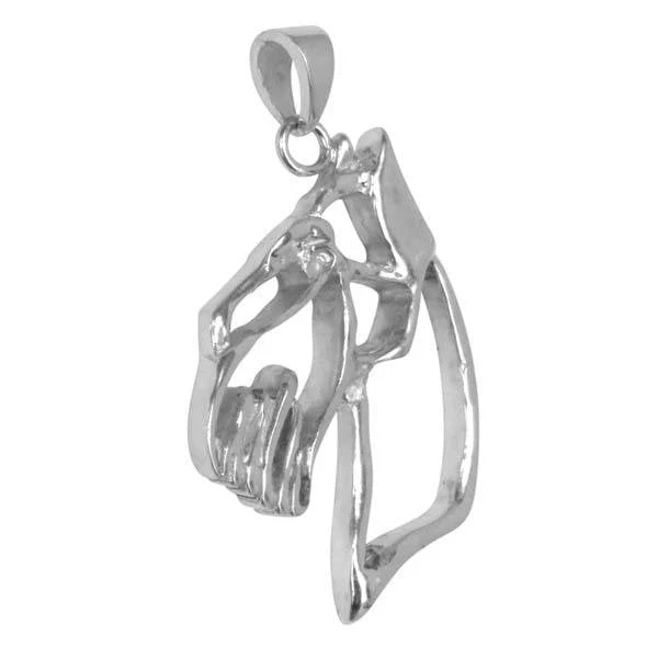 Miniature Schnauzer Sterling Silver Cut Out Pendants - Image 2