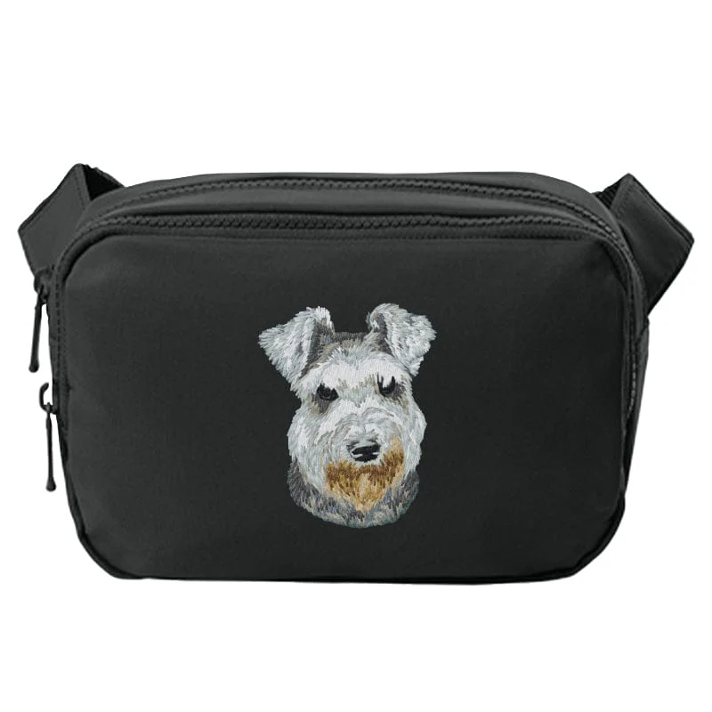 Miniature Schnauzer Embroidered Crossbody Bag - Image 2