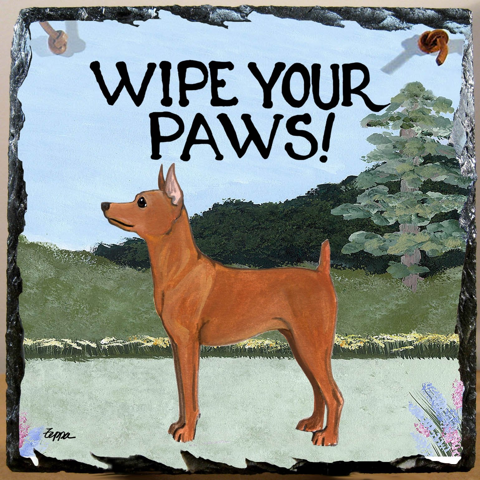 Miniature Pinscher Slate Sign