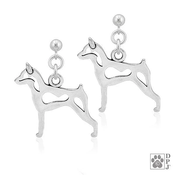 Miniature Pinscher, Body, Earrings - Image 2
