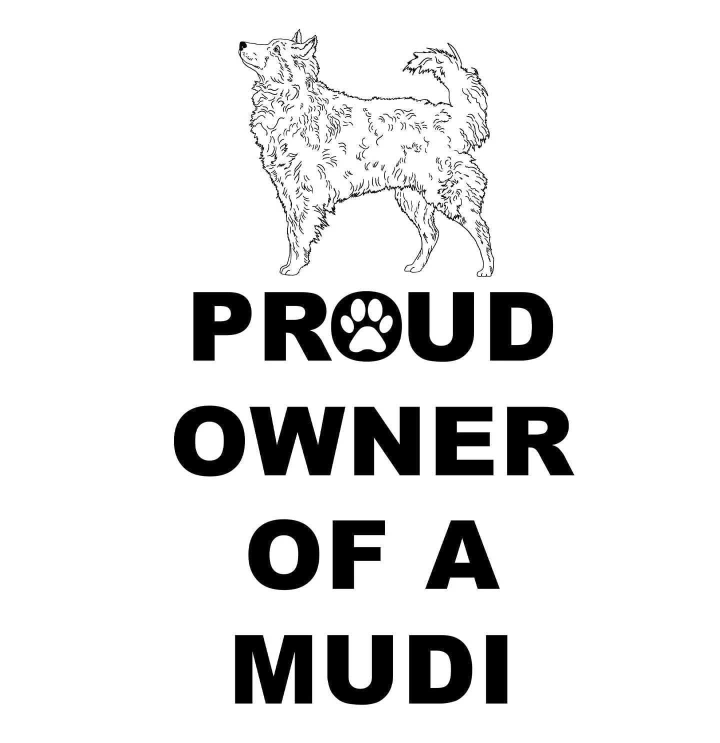 Mudi Proud Owner - Adult Unisex T-Shirt - Image 2
