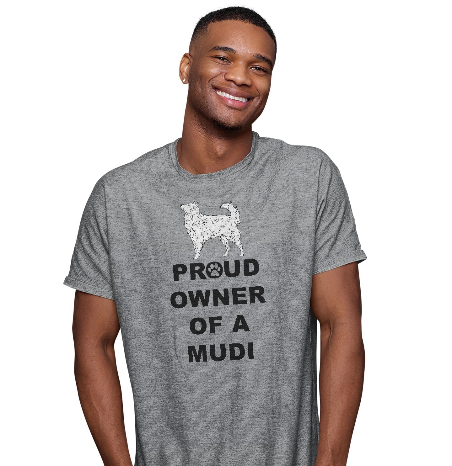 Mudi Proud Owner - Adult Unisex T-Shirt - Image 3