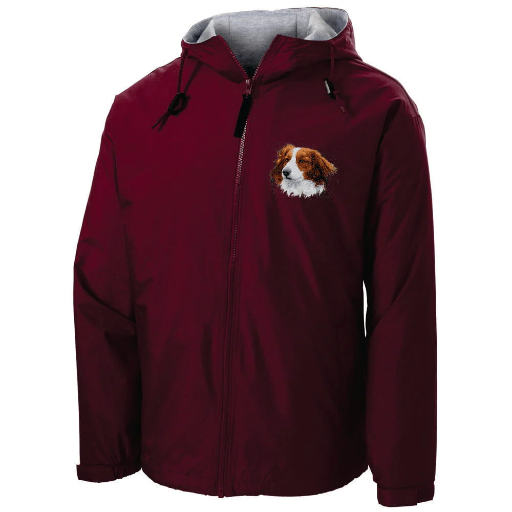Nederlandse Kooikerhondje Embroidered Hooded Jacket - Image 3