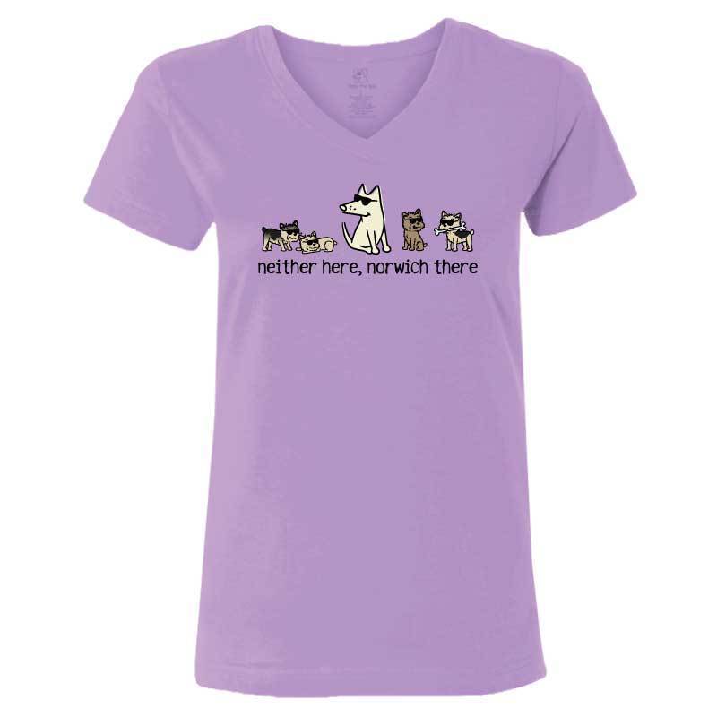 Neither Here, Norwich There - Ladies T-Shirt V-Neck - Image 3