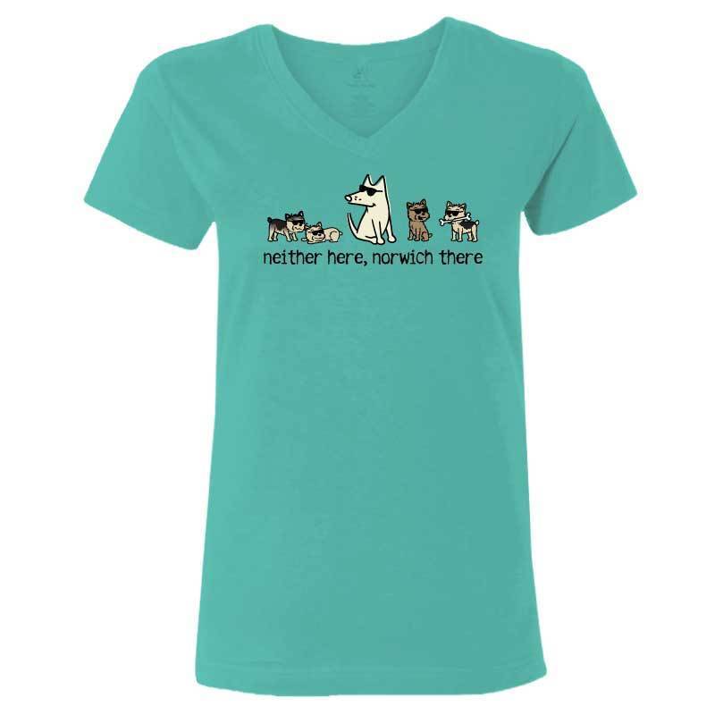 Neither Here, Norwich There - Ladies T-Shirt V-Neck - Image 5