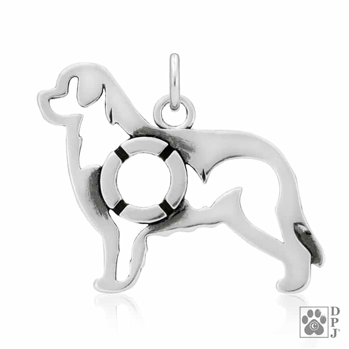 Newfoundland w/Life Preserver, Body, Pendant