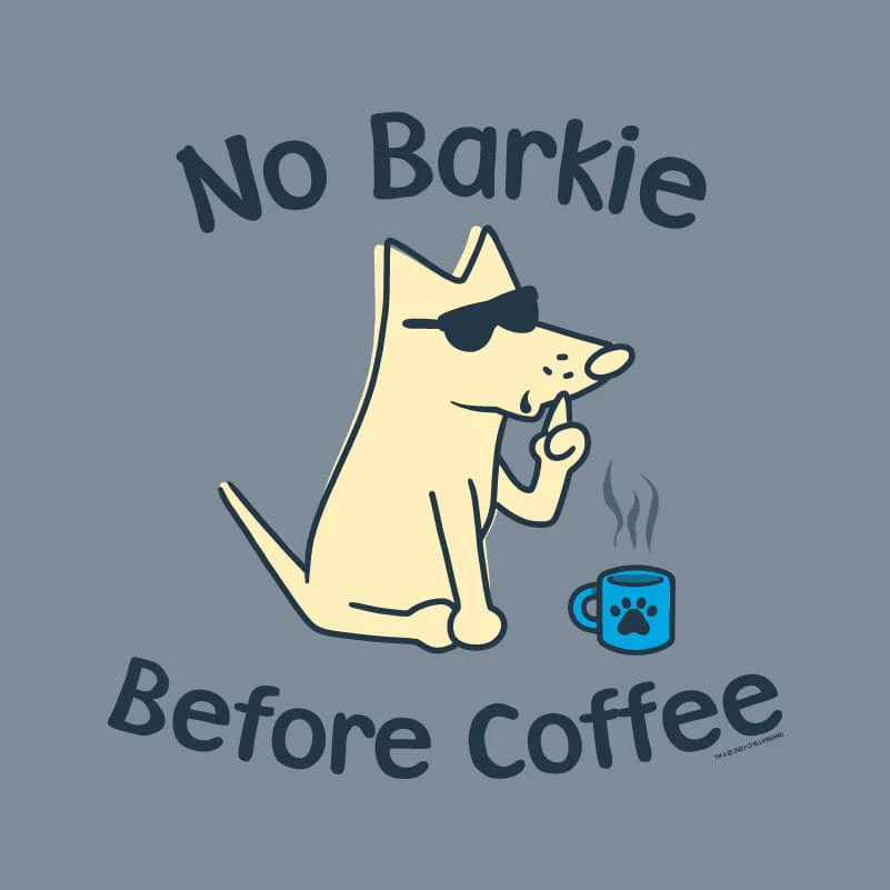 No Barkie Before Coffee - Classic Long-Sleeve T-Shirt - Image 2