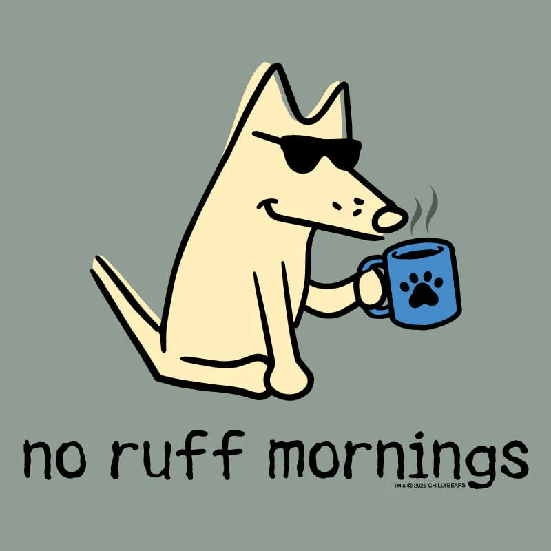 No Ruff Mornings - Classic Long-Sleeve T-Shirt - Image 2