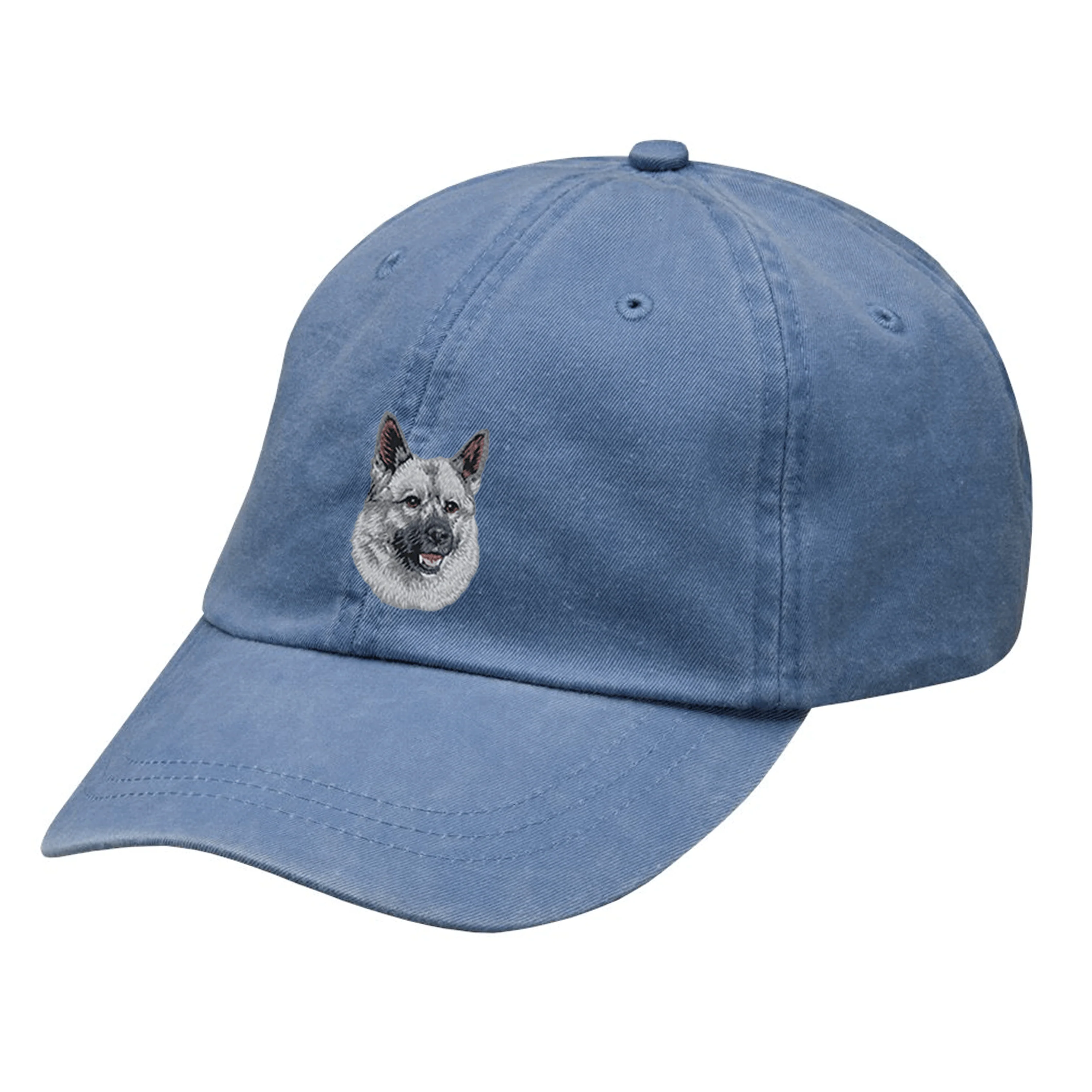 Norwegian Elkhound Embroidered Baseball Cap