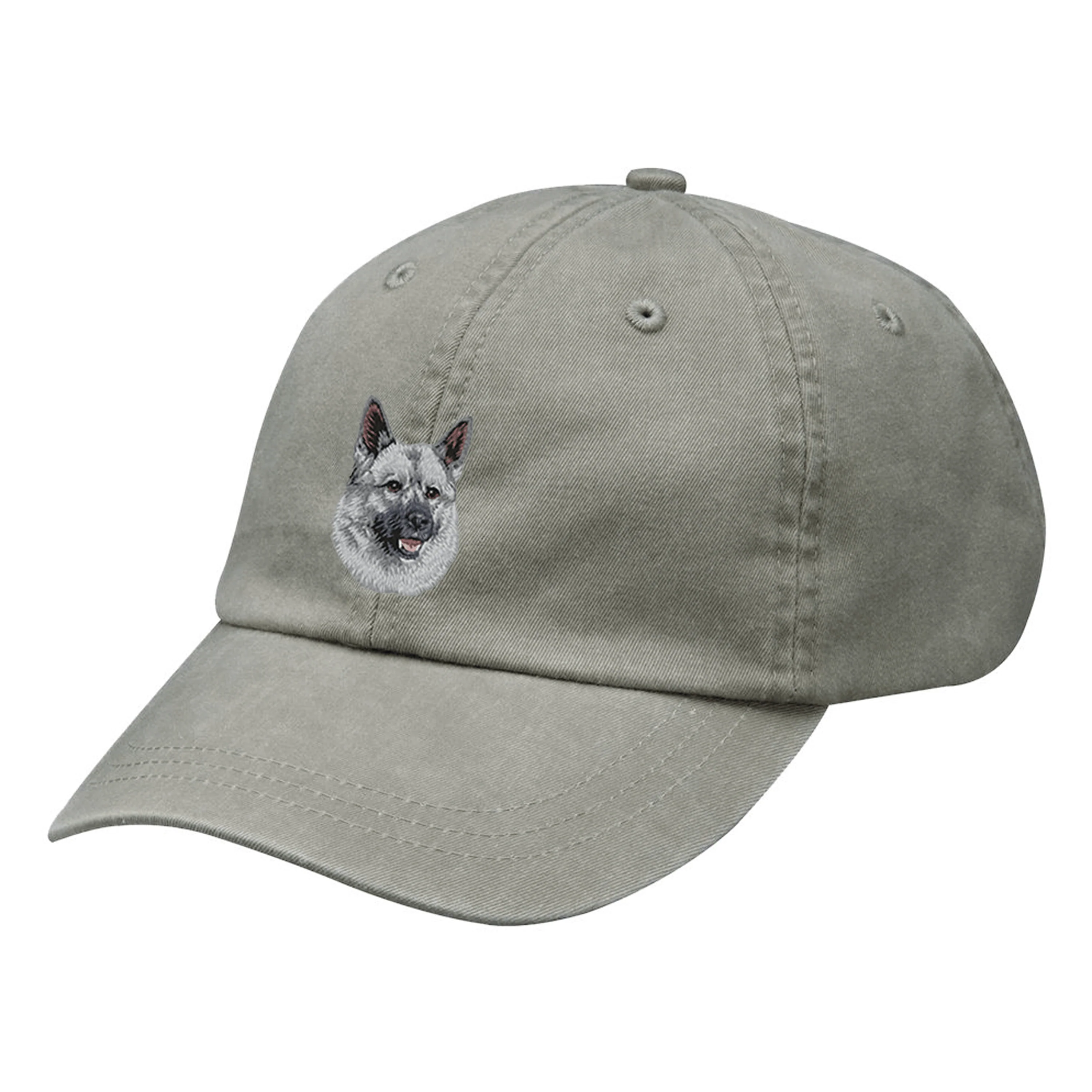 Norwegian Elkhound Embroidered Baseball Cap - Image 3