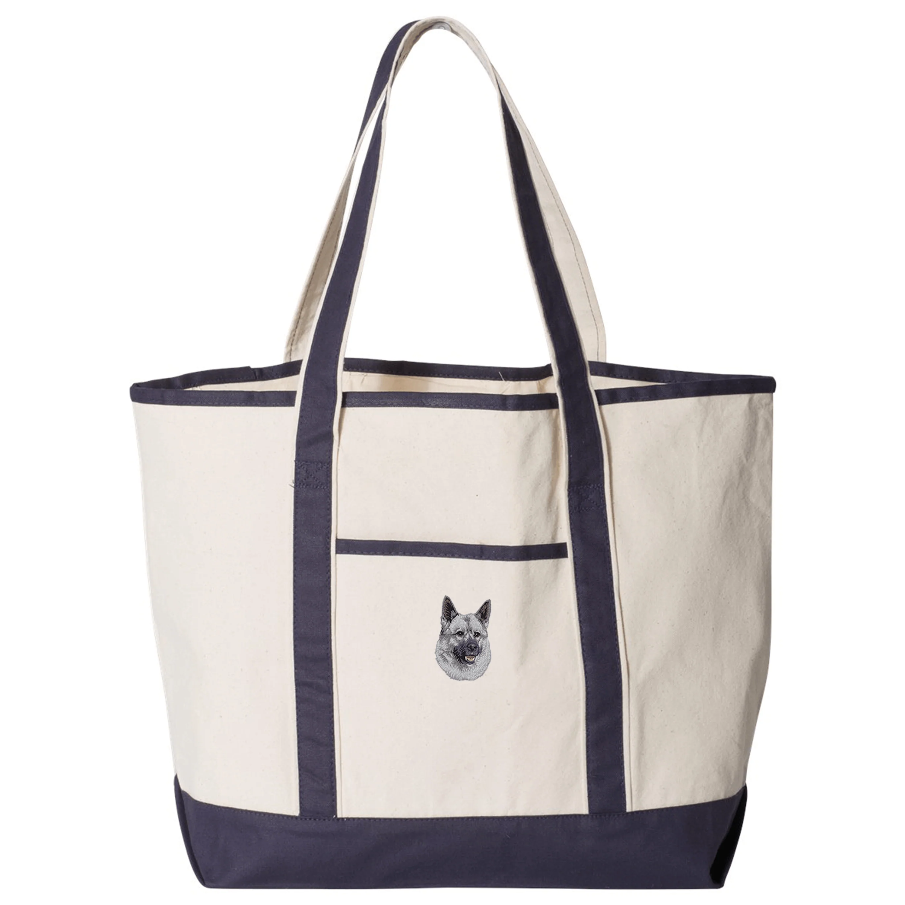 Norwegian Elkhound Embroidered Tote - Image 2
