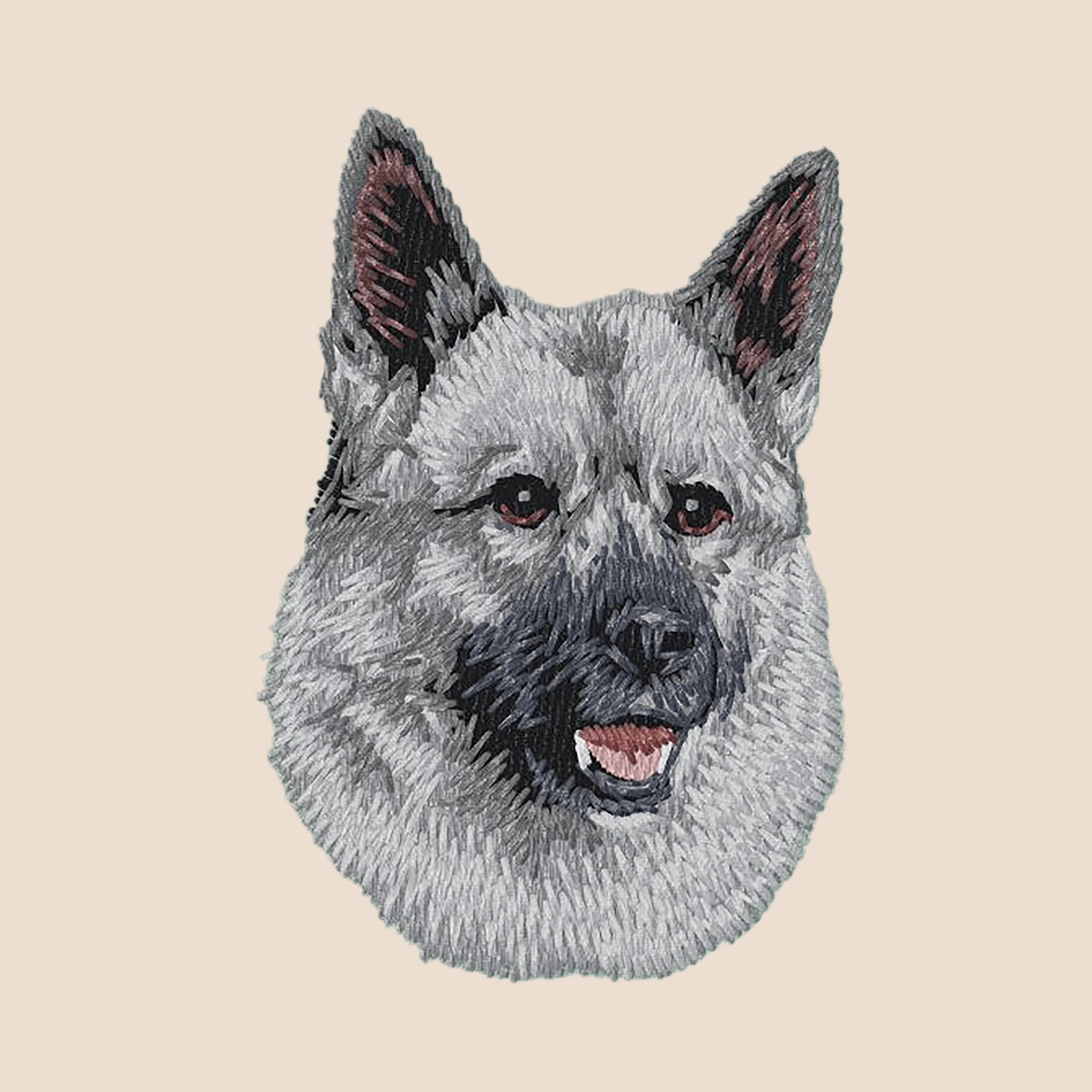 Norwegian Elkhound Embroidered Tote - Image 4
