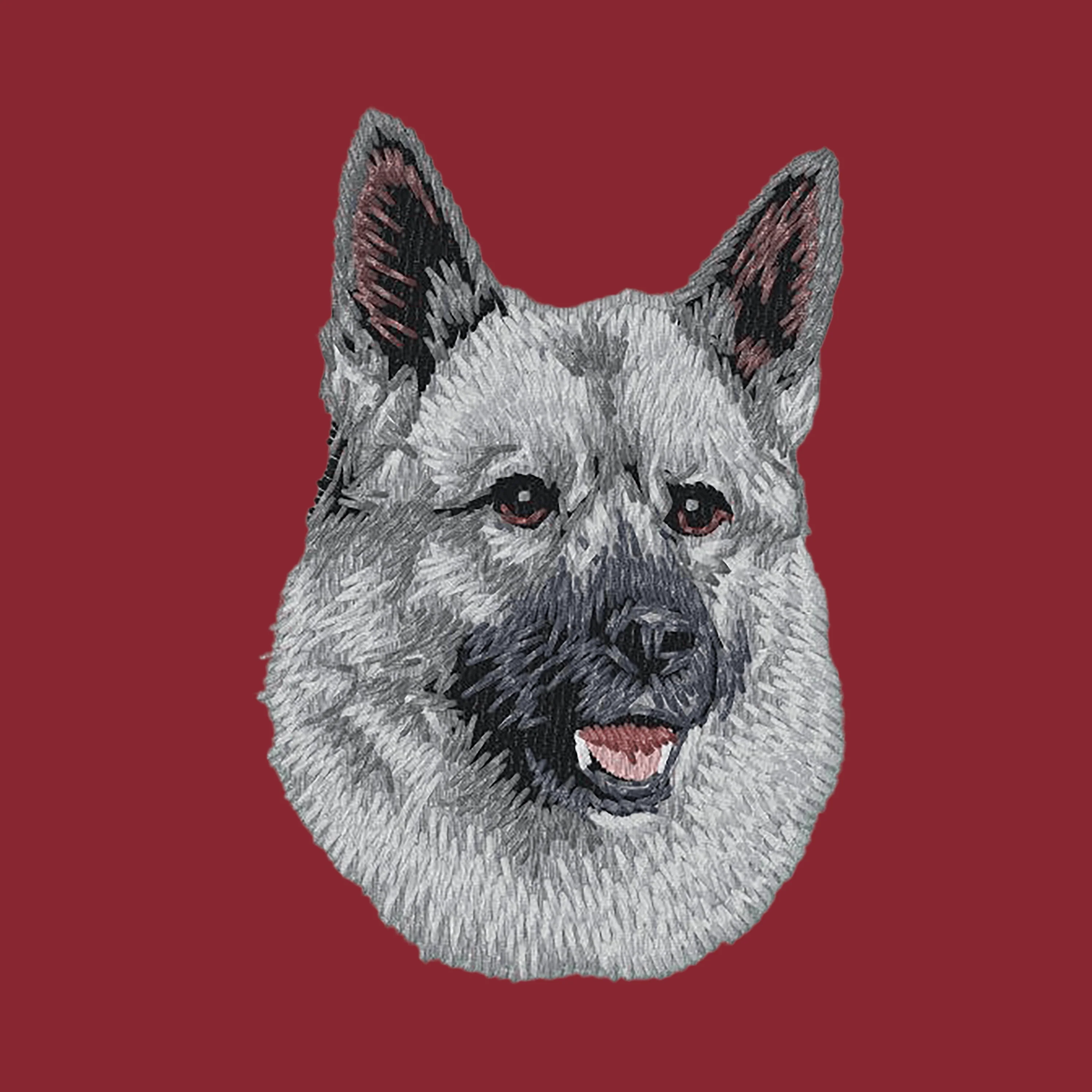 Norwegian Elkhound Embroidered Wearable Blanket - Image 2