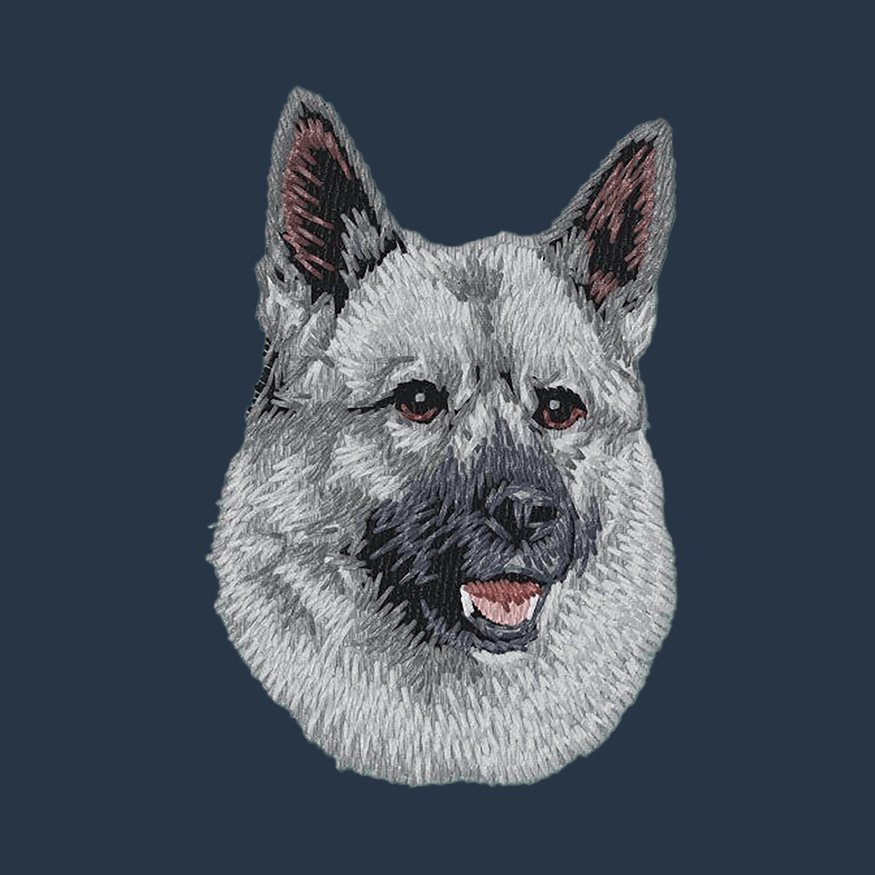 Norwegian Elkhound Embroidered Wearable Blanket - Image 4