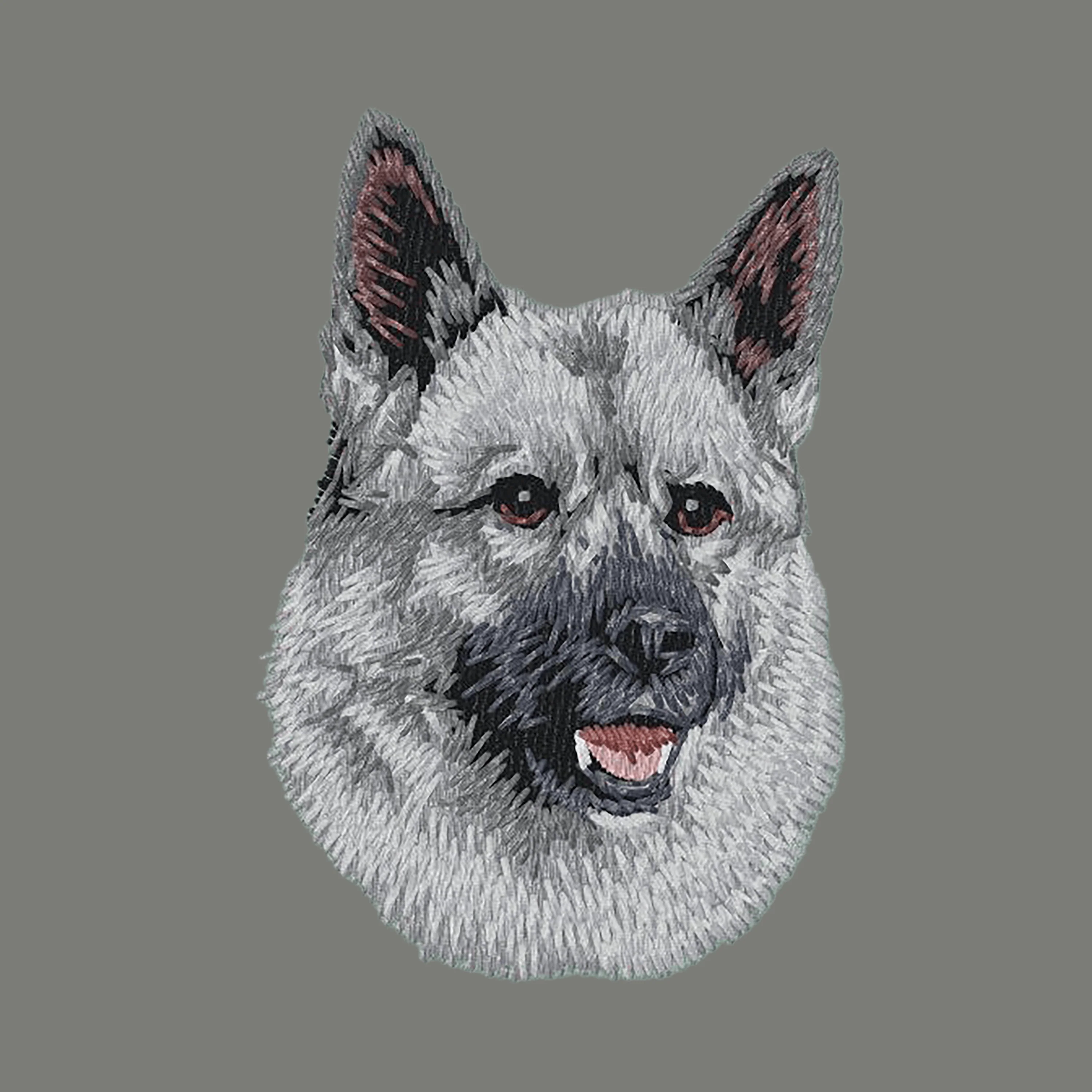 Norwegian Elkhound Embroidered Wearable Blanket - Image 6
