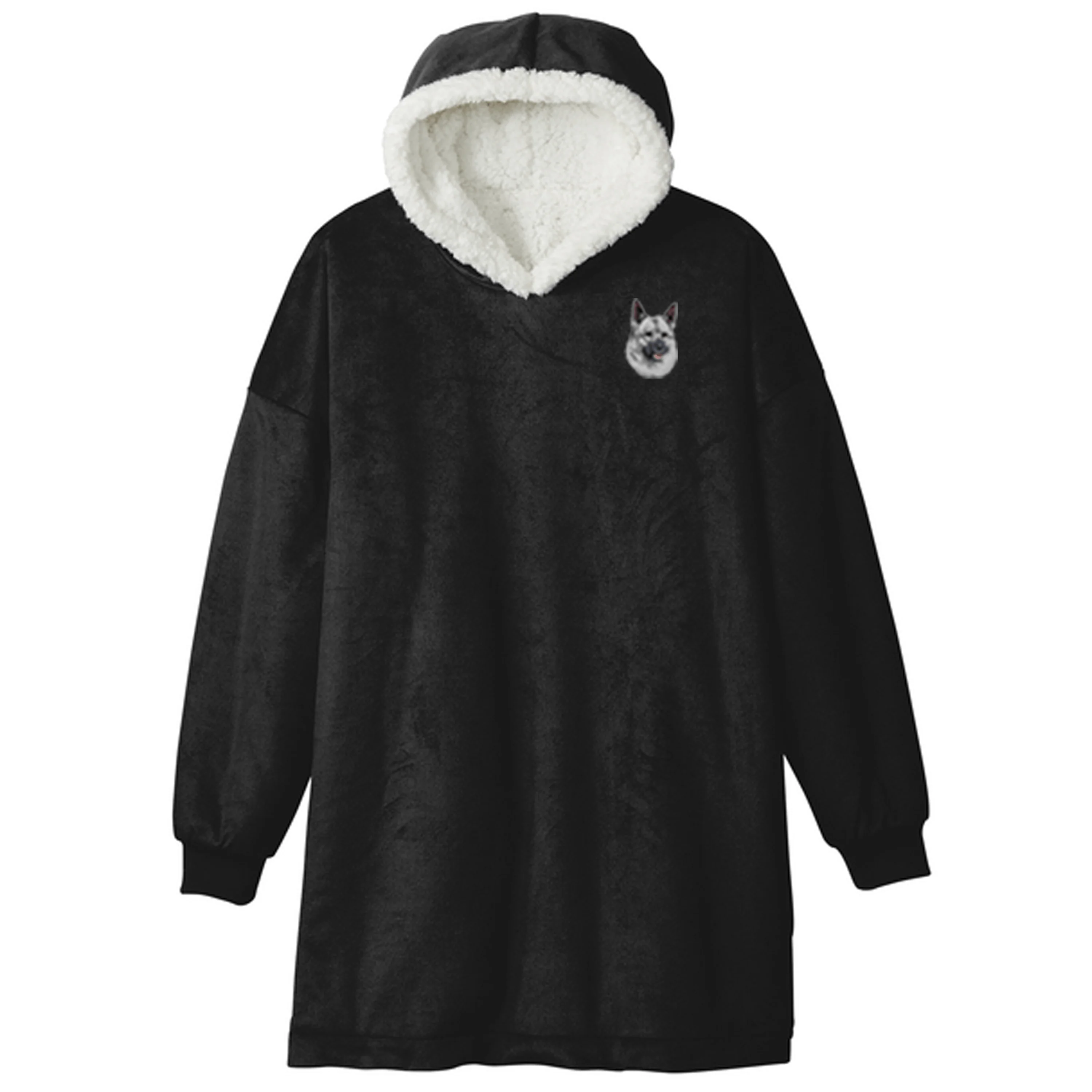 Norwegian Elkhound Embroidered Wearable Blanket - Image 7