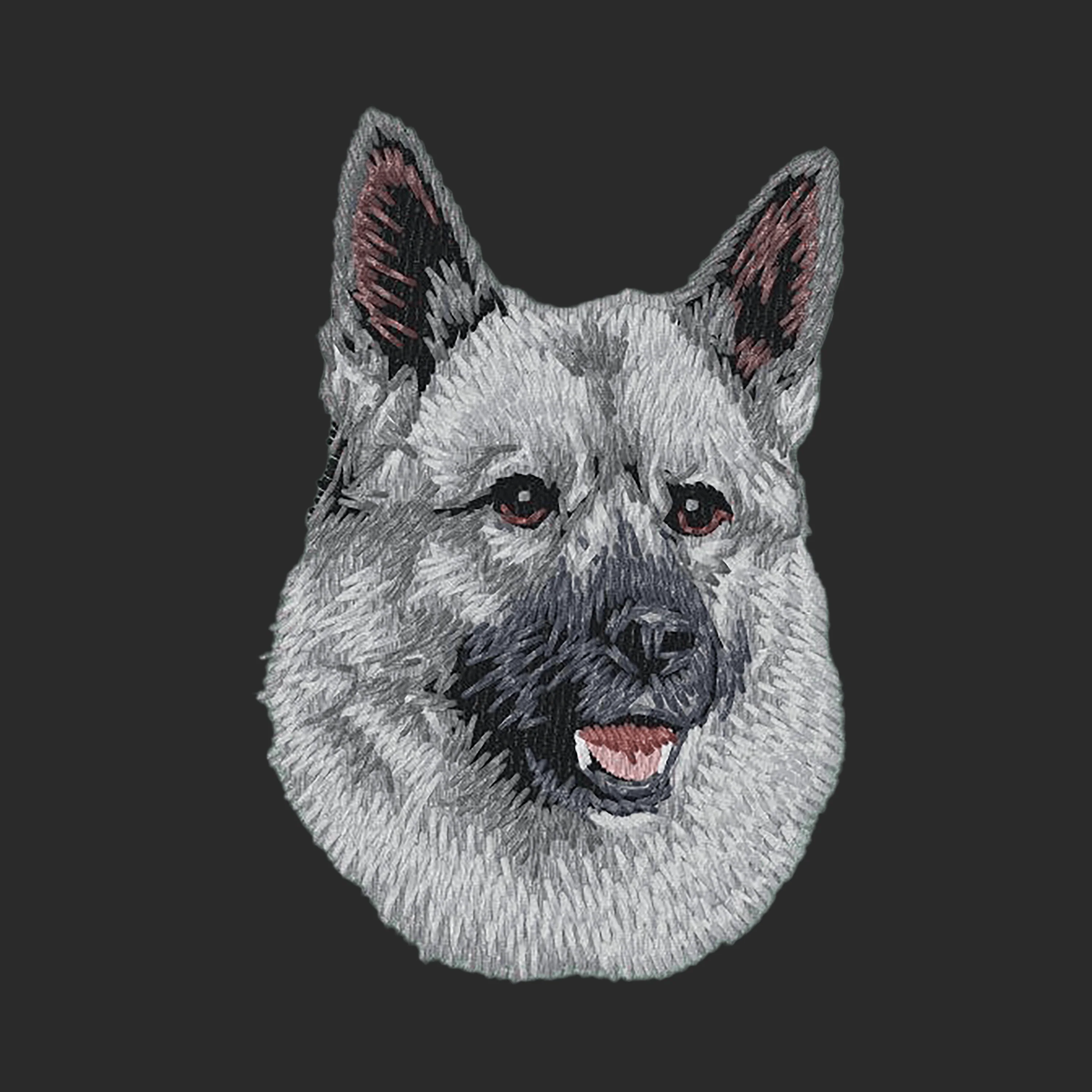 Norwegian Elkhound Embroidered Wearable Blanket - Image 8