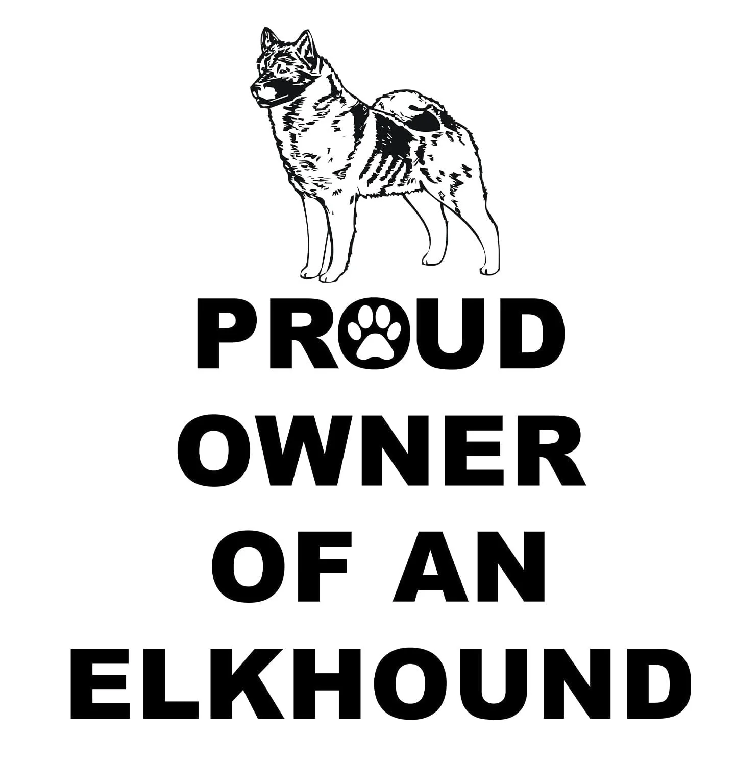 Norwegian Elkhound Proud Owner - Adult Unisex T-Shirt - Image 2